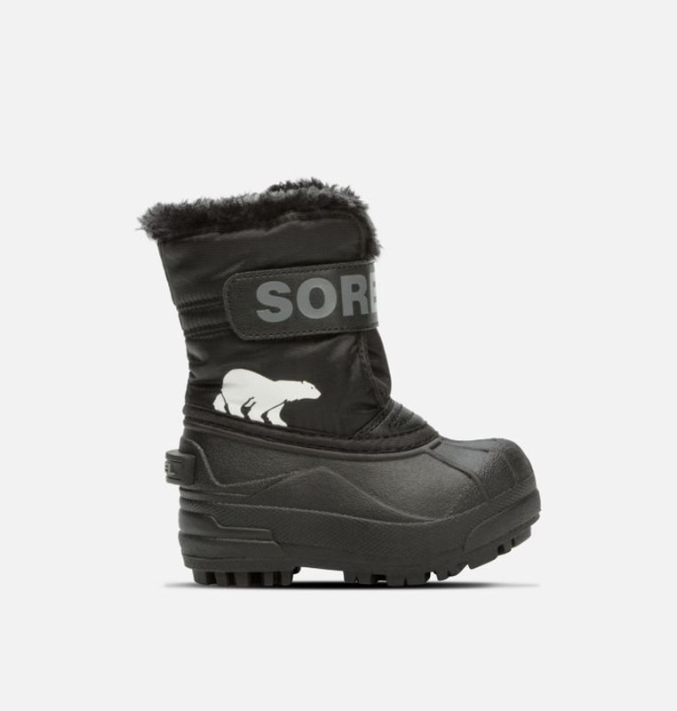 Sorel Toddler Commander™ - Kids Snow Boots Black - 708245HUQ